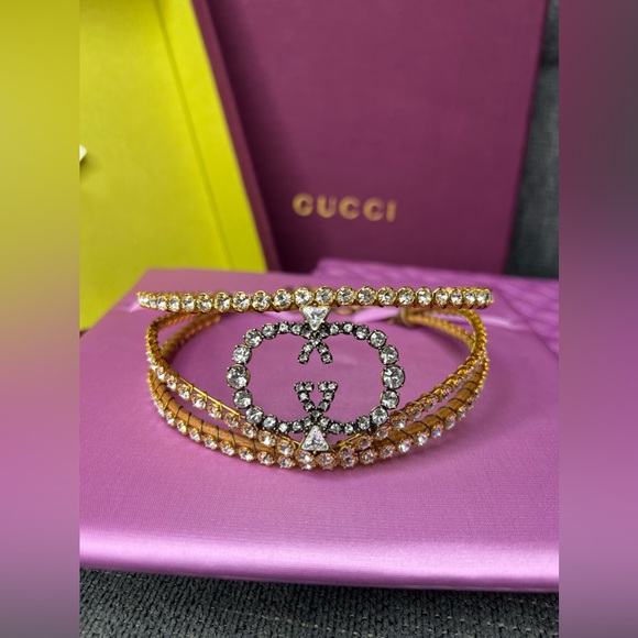 GUCCI CRYSTAL GG choker WOW wow WOW - Picture 4 of 13